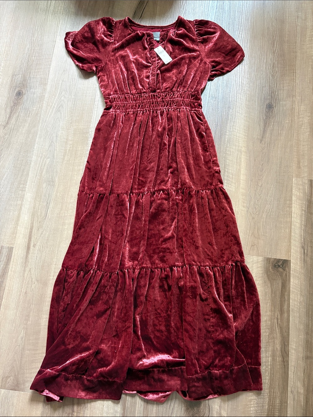Anthropologie Somerset Maxi dress velvet edition